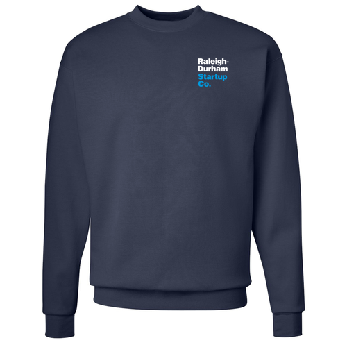Hanes EcoSmart Crewneck Sweatshirt -- Navy