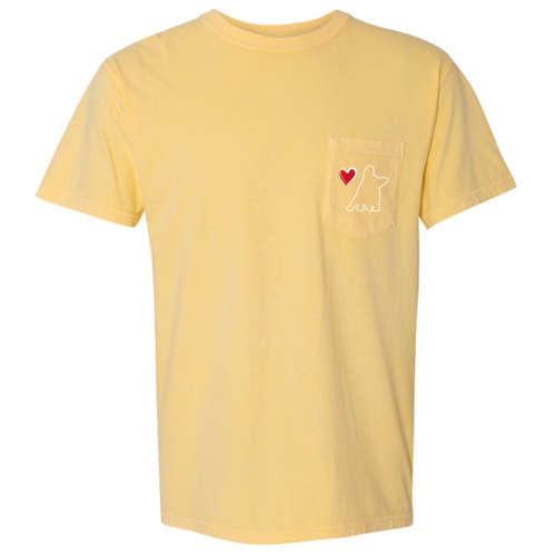 Comfort Colors Short Sleeve Pocket Tee -- Butter