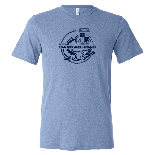 Bella Canvas Soft Fitted Triblend Short Sleeve T-Shirt -- Blue Triblend