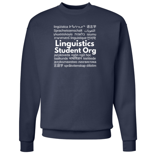 Hanes EcoSmart Crewneck Sweatshirt -- Navy