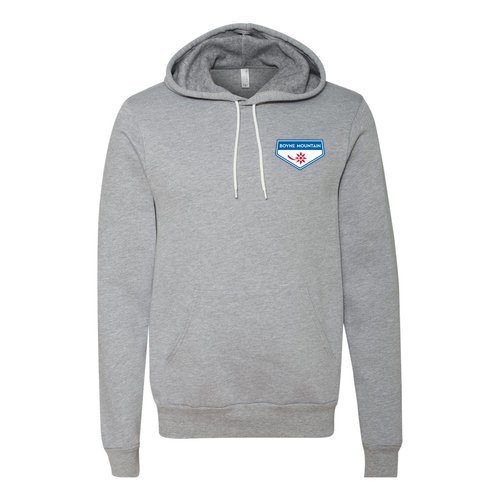 Boyne Mountain Logo 2 Full Color -- Pullover hooded Sweatshirt Athletic Heather