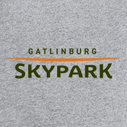 Gatlinburg Skypark Logo 1 Green & Orange Ink -- Short Sleeve Heather Grey