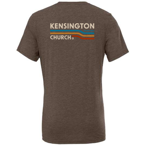 Kensington RETRO Bella Canvas T -- Brown TriBlend