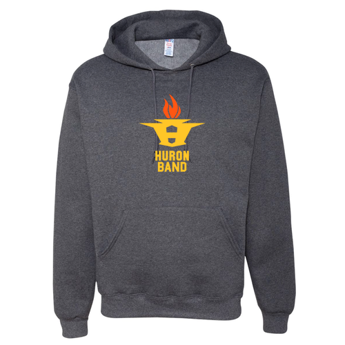 Mens/Unisex Jerzees Nublend Adult Hooded Sweatshirt -- Black Heather