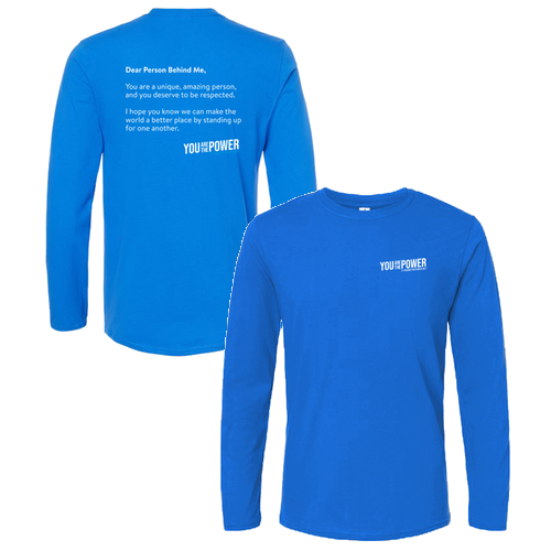 Dear Person Behind Me Long Sleeve Tee -- Royal