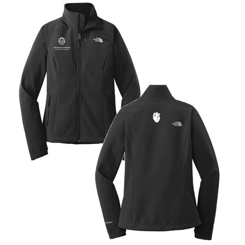 Cardiology North Face Ladies Soft Shell Jacket -- Black
