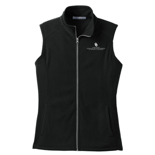 Port Authority Ladies Microfleece Vest -- Black