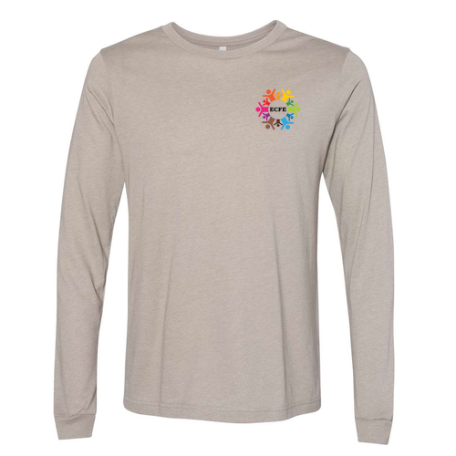 Bella+Canvas Unisex Heather Cvc Long Sleeve Tee- Heathers -- Heather Stone