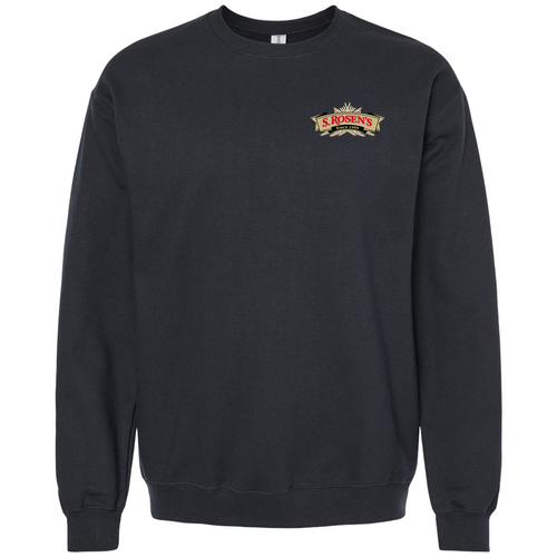 Gildan Adult Softstyle Fleece Crew Sweatshirt -- Black