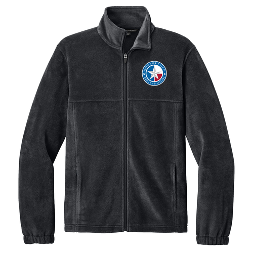 Embroidered Port Authority Women’s Plush Fleece Full Zip Jacket -- Black