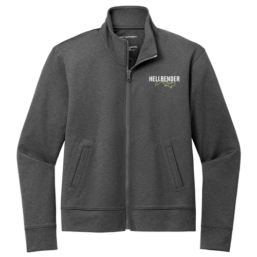 Port Authority Women's C-FREE Double Knit Full-Zip -- Grey Steel Heather