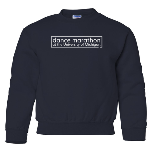 Youth Gildan Heavy Blend Crewneck Sweatshirt -- Navy