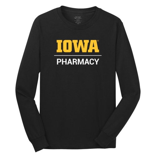 Port and Company Long Sleeve T Shirt -- Jet Black