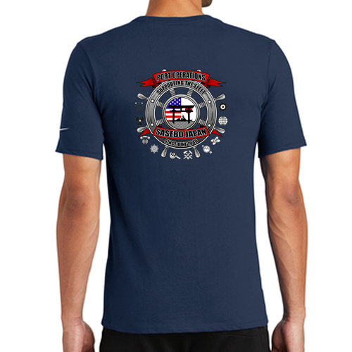 Nike Dri-FIT Cotton / Poly Tee -- College Navy