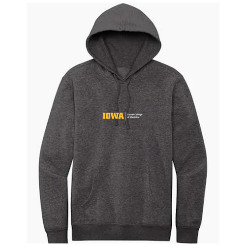 Embroidered CCOM Logo District V.I.T. Heavyweight Fleece Hoodie -- Heathered Charcoal