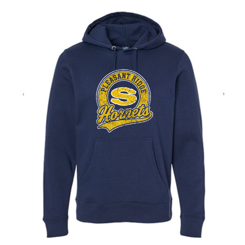 J America Soft BTB Fleece Hooded Sweatshirt -- True Navy