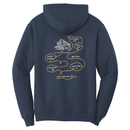 Port and Company Core Fleece Pullover Hooded Sweatshirt -- Navy