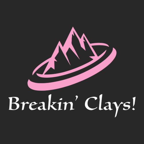 Breakin' Clays Performance Hooded Long Sleeve T-Shirt- Black (Pink)