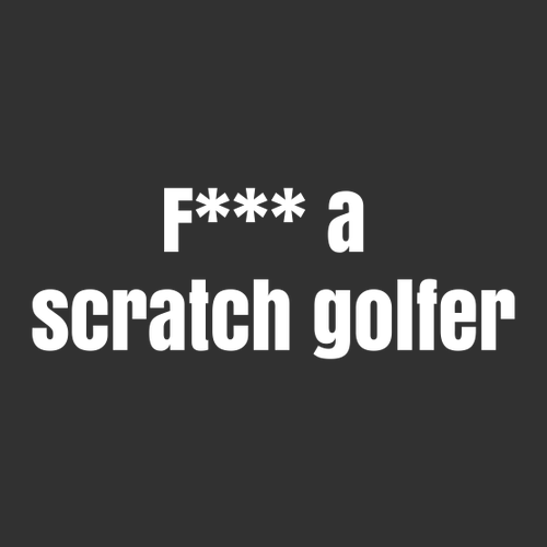 Scratch Golfer Tee -- Faded Black