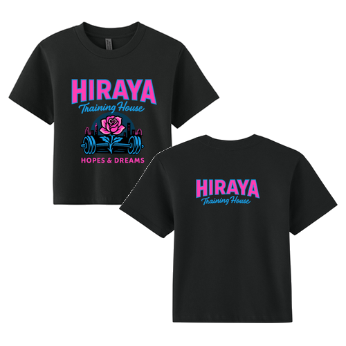 Hiraya Miami Crop Tee -- Black
