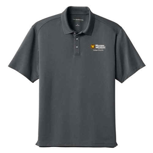 Embroidered Port Authority Wearever Performance Pique Polo -- Storm Grey