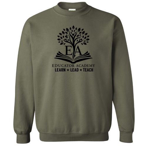 Gildan Heavy Blend Crew Neck Sweatshirt -- Military Green