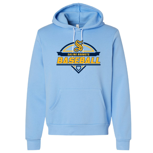BELLA + CANVAS Sponge Fleece Hoodie -- Carolina Blue