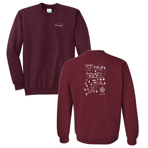 Port and Company Classic Crewneck Sweatshirt -- Maroon