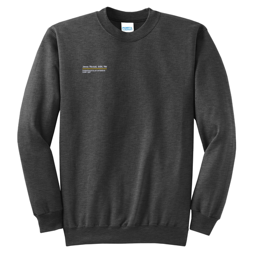 Port and Company Classic Crewneck Sweatshirt -- Dark Heather Grey
