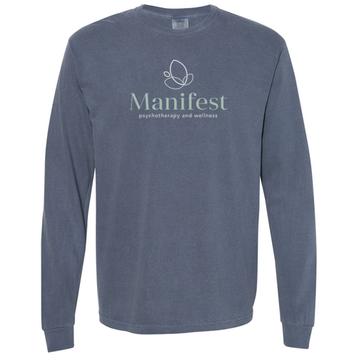 Comfort Colors Ringspun Long Sleeve Tee -- Denim