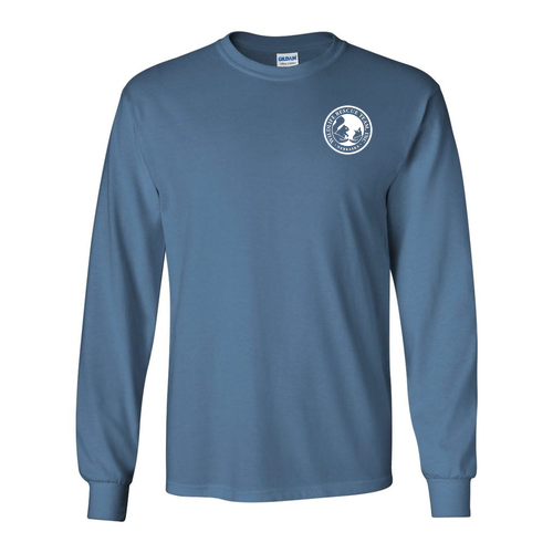 Gildan Heavy Cotton Longsleeve Basic T-Shirt -- Indigo Blue