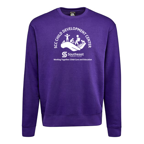 J. America BTB Fleece Crew -- Purple