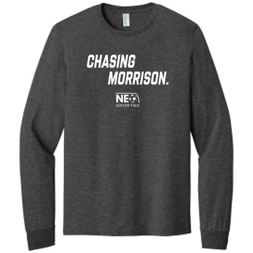 Jerzees Heavyweight Cotton Long Sleeve Tee -- Black Heather