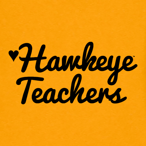 Hawkeye Teacher Bella Canvas Unisex Heather CVC T-Shirt -- Heather Mustard