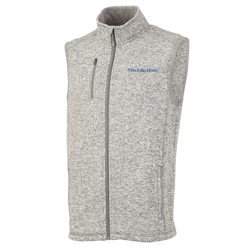 Pitt Public Health Heathered Vest -- Light Grey Heather