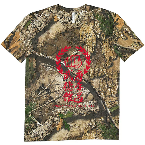 Code Five Adult Realtree Camo Tee -- Realtree Apx with Red Front