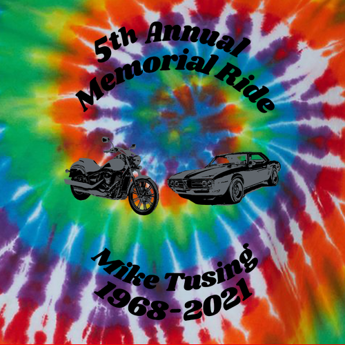 Tie-Dyed Multi-Color Spiral Short Sleeve T-shirt -- Michelangelo