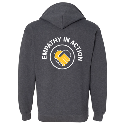 Gildan Full Zip Hooded Sweatshirt -- Dark Heather