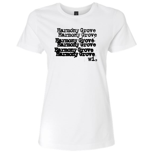 Gildan Ladies Fashion Fit T-Shirt -- White