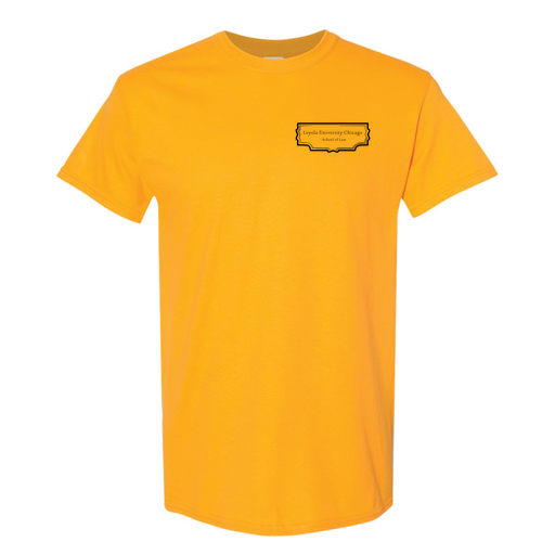 Law Books Basic T-Shirt -- Gold