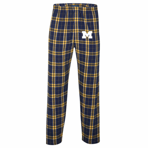 Boxercraft Harley Flannel Pant With Pockets -- Navy / Gold