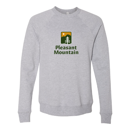 Pleasant Mountain Logo 1 Full color -- Crewneck Sweatshirt Athletic Heather