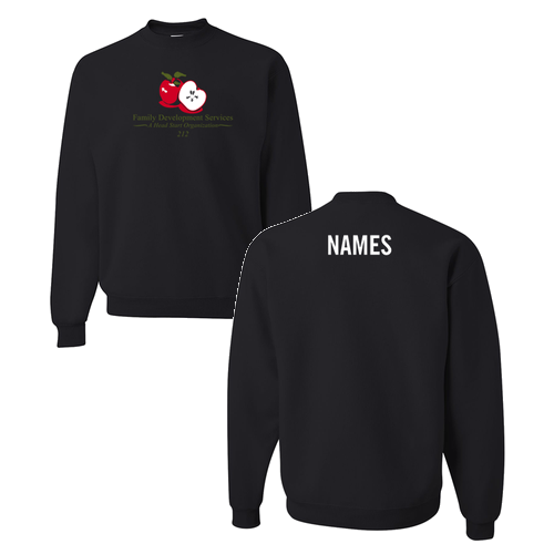 Jerzees 8 Oz., 50/50 Nublend Fleece Crew -- Black