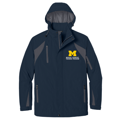 Port Authority All Season II Jacket -- True Navy / Iron Grey