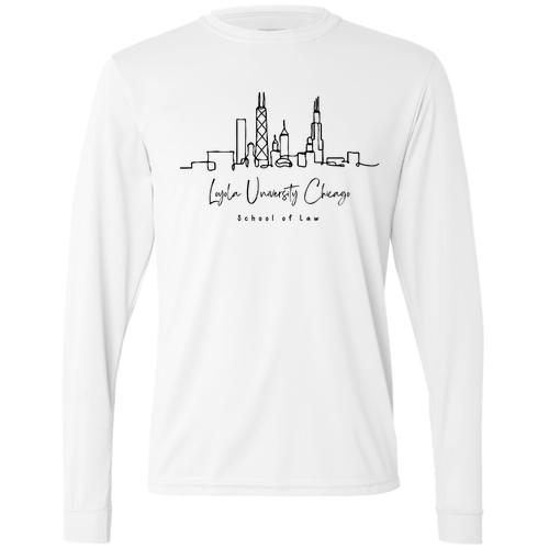Chicago Skyline Performance Long sleeve -- White