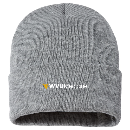 Sportsman Sherpa Lined 12 Cuffed Beanie -- Heather Grey