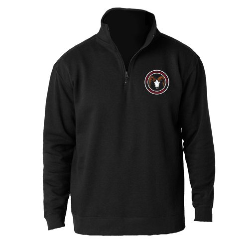 Cotton Heritage Quarter-Zip Fleece -- Black