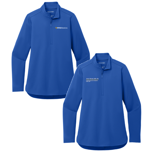 Port Authority Ladies C-Free Double Knit 1/4-Zip -- True Royal