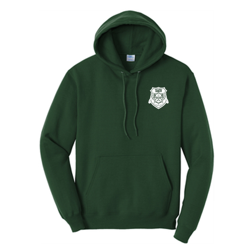 Port and Company Core Fleece Pullover Hooded Sweatshirt -- Dark Green