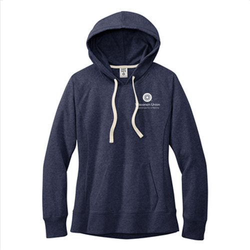 District Women's Re-Fleece Hoodie -- Heathered Navy